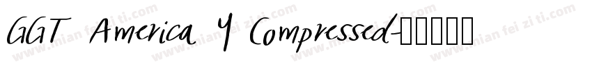 GGT America Y Compressed字体转换